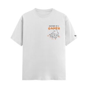The WASD Gamer Claw Anatomy | White Regular Fit Pocket Print T-Shirt | Oolta Seedha The WASD Gamer Claw Anatomy | White Regular Fit Pocket Print T-Shirt | Oolta Seedha