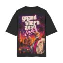 Grand Theft Auto India Version Ft. Modi Ji | Back Print Black T-Shirt | OoltaSeedha.com