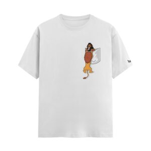 Long Live The King Pocket Betrayal Lion King Parody | White Regular Fit Pocket Print T-Shirt | Oolta Seedha