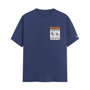 The HR Violation “Don’t Tell Me How To Do My Job” | Navy Blue Regular Fit Pocket Print T-Shirt | Oolta Seedha The HR Violation “Don’t Tell Me How To Do My Job” | Navy Blue Regular Fit Pocket Print T-Shirt | Oolta Seedha