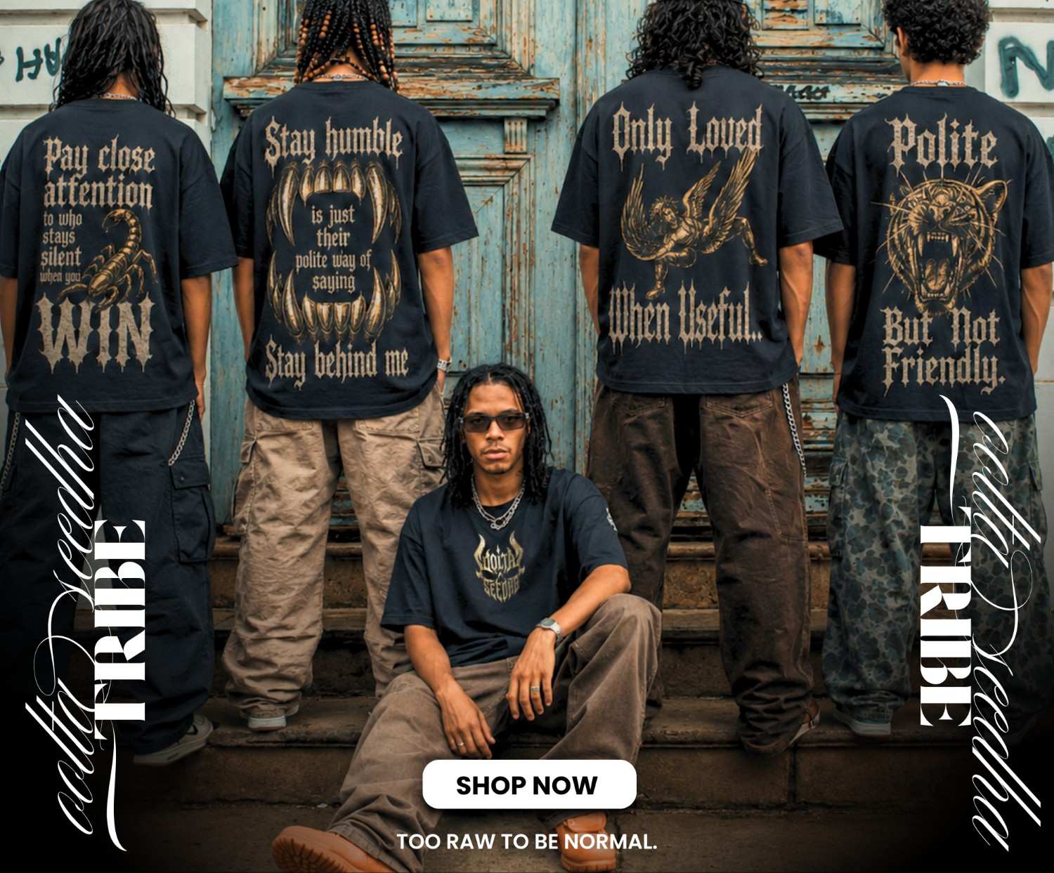ooltaseedha.com tribe merch banner