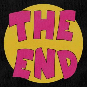 The Classic Cartoon "The End" Nostalgia | Black Regular Fit Pocket Print T-Shirt | OoltaSeedha.com