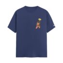 The Secret Thousand Years of Death Jutsu - Naruto | Navy Blue Regular Fit Pocket Print T-Shirt | OoltaSeedha.com