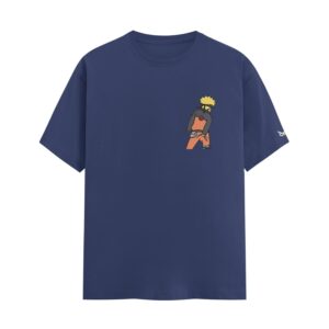 The Secret Thousand Years of Death Jutsu – Naruto | Navy Blue Regular Fit Pocket Print T-Shirt | Oolta Seedha