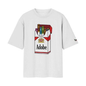 Graphic Designer Adobe Addiction Cigi Pack Job/Career Options | White Front Print T-Shirt | Oolta Seedha Graphic Designer Adobe Addiction Cigi Pack Job/Career Options | White Front Print T-Shirt | Oolta Seedha