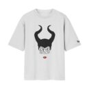 Villain Era – Bad Bitch Maleficent Horns Silhouette | White Front Print T-Shirt | Oolta Seedha