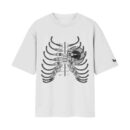 Sound Producer & DJ Vinyl Heartbeat and Cable Ribcage Job/Career Options | White Front Print T-Shirt | Oolta Seedha