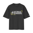 Electrical Engineering – Hardware Engineer No Magic Power Job/Career Options | Black Front Print T-Shirt | Oolta Seedha