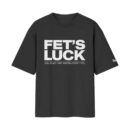 You Read That Wrong – Fet’s Luck, Lets FCK Wordplay | Black Front Print T-Shirt | Oolta Seedha
