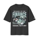 The Budget Boss Finance Manager “That’s Why” Cash Stack Job/Career Options | Black Front Print T-Shirt | Oolta Seedha
