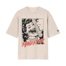 Monster Kiss Man-Eater – Vintage Comic Pop-Art Horror Graphic | Off/White Front Print T-Shirt | Oolta Seedha