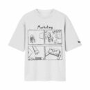 Marketing Specialist “Create The Problem First” Comic Strip Job/Career Options | White Front Print T-Shirt | Oolta Seedha