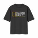 National Sarcasm Society Yellow Frame Parody – Like We Need Your Support Job/Career Options | Black Front Print T-Shirt | Oolta Seedha
