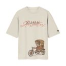 Sadak Aesthetics Desi Street Rikshaw Vibe | White Front Print T-Shirt | OoltaSeedha