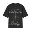 Own Story – Virasat mei Mehnat Mili Hai | Oversized Black Front & Back Print T-Shirt | OoltaSeedha Tribe Merch