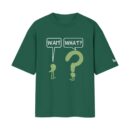 Wait What? The Overthinker’s Punctuation | Regular Fit Green Front Print T-Shirt | OoltaSeedha