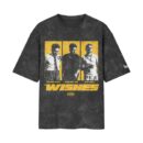 Wishes Desi Hip Hop Millind Gaba x Star Boy LOC x Asli Gold Rap Song | Oversized Acid Wash Black Front Print T-Shirt | OoltaSeedha