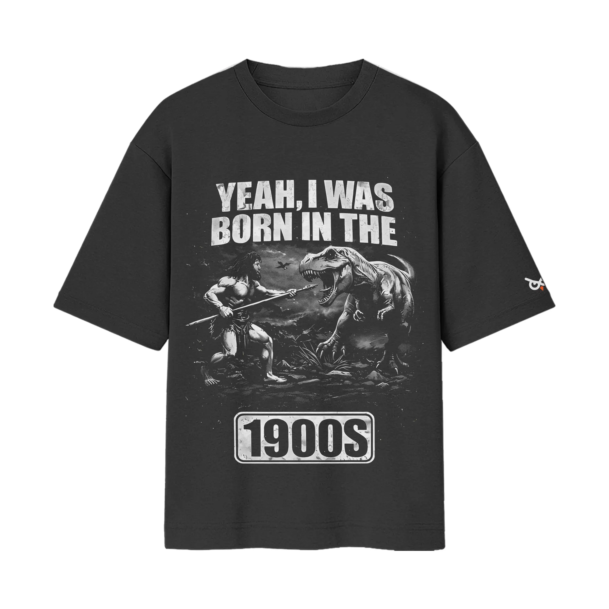 Born in the 1900s – 90s Kids Prehistoric Millennial Jurassic Era | Black Front Print T-Shirt | Oolta Seedha Born in the 1900s – 90s Kids Prehistoric Millennial Jurassic Era | Black Front Print T-Shirt | Oolta Seedha