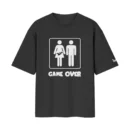 Game Over Maternity & Fatherhood Humor – Player 3 Loading | Black Front Print T-Shirt | Oolta Seedha