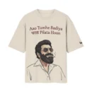 Badiya Charas – Sanju Baba (Sanjay Dutt) Dhurandar Dialogue | Off/White Front Print T-Shirt | Oolta Seedha